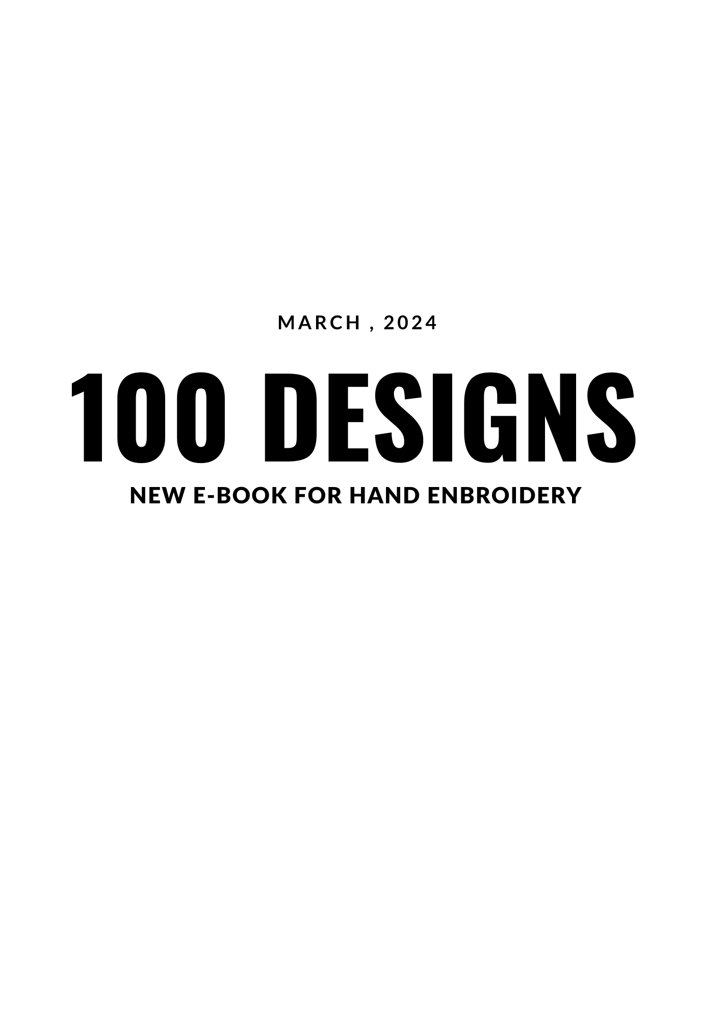 100 designs - E-Book for Aari embroidery